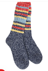 Apparel Crescent Socks - Indigo Stripe