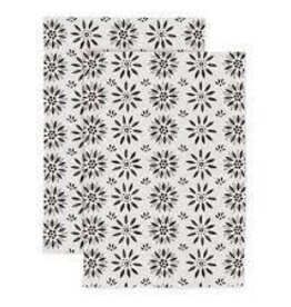 Kitchen MU Kitchen - Our Nest Black and White Cotton Towel