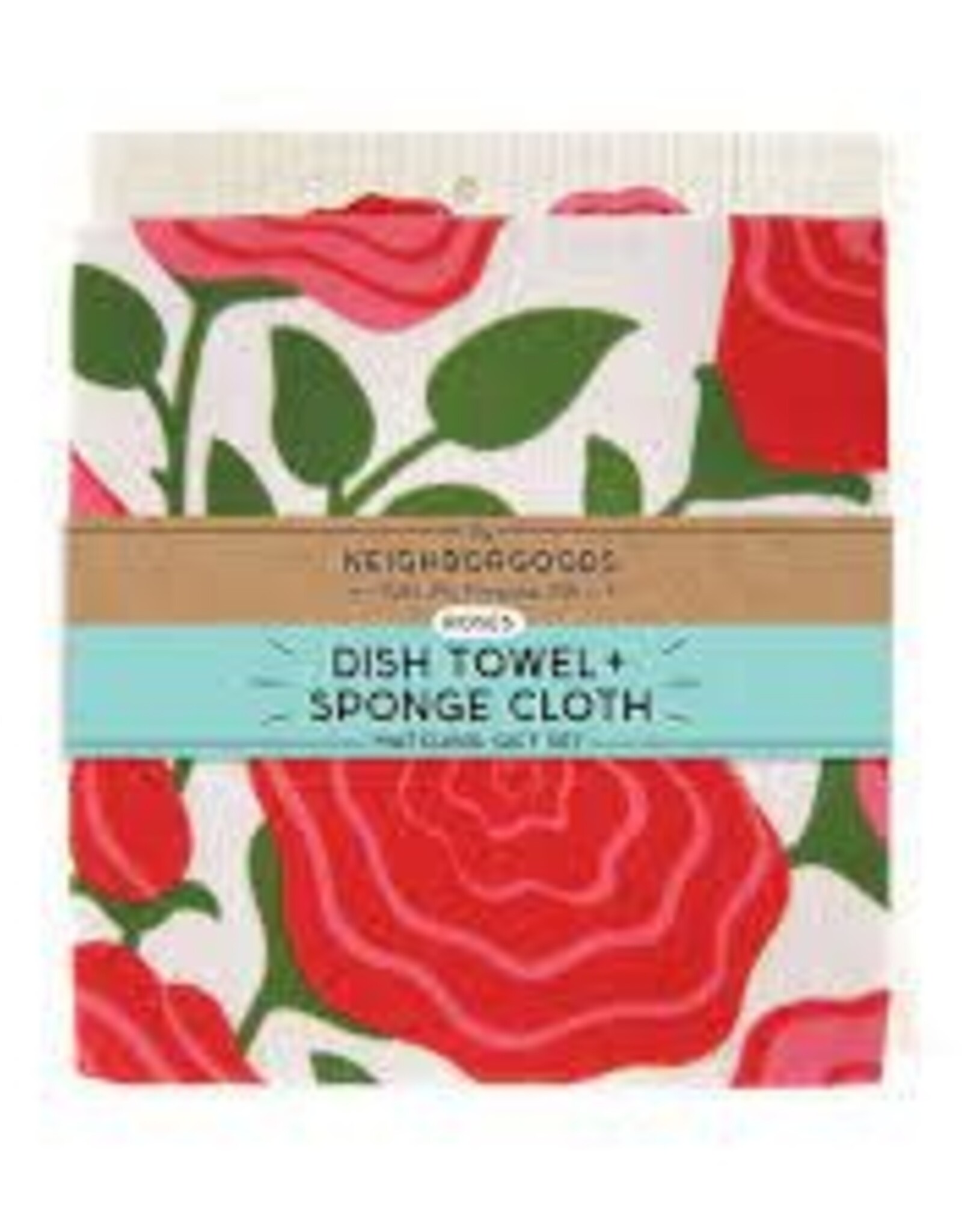 Kitchen Neighbor Goods - Dish Towel + Sponge Cloth Roses