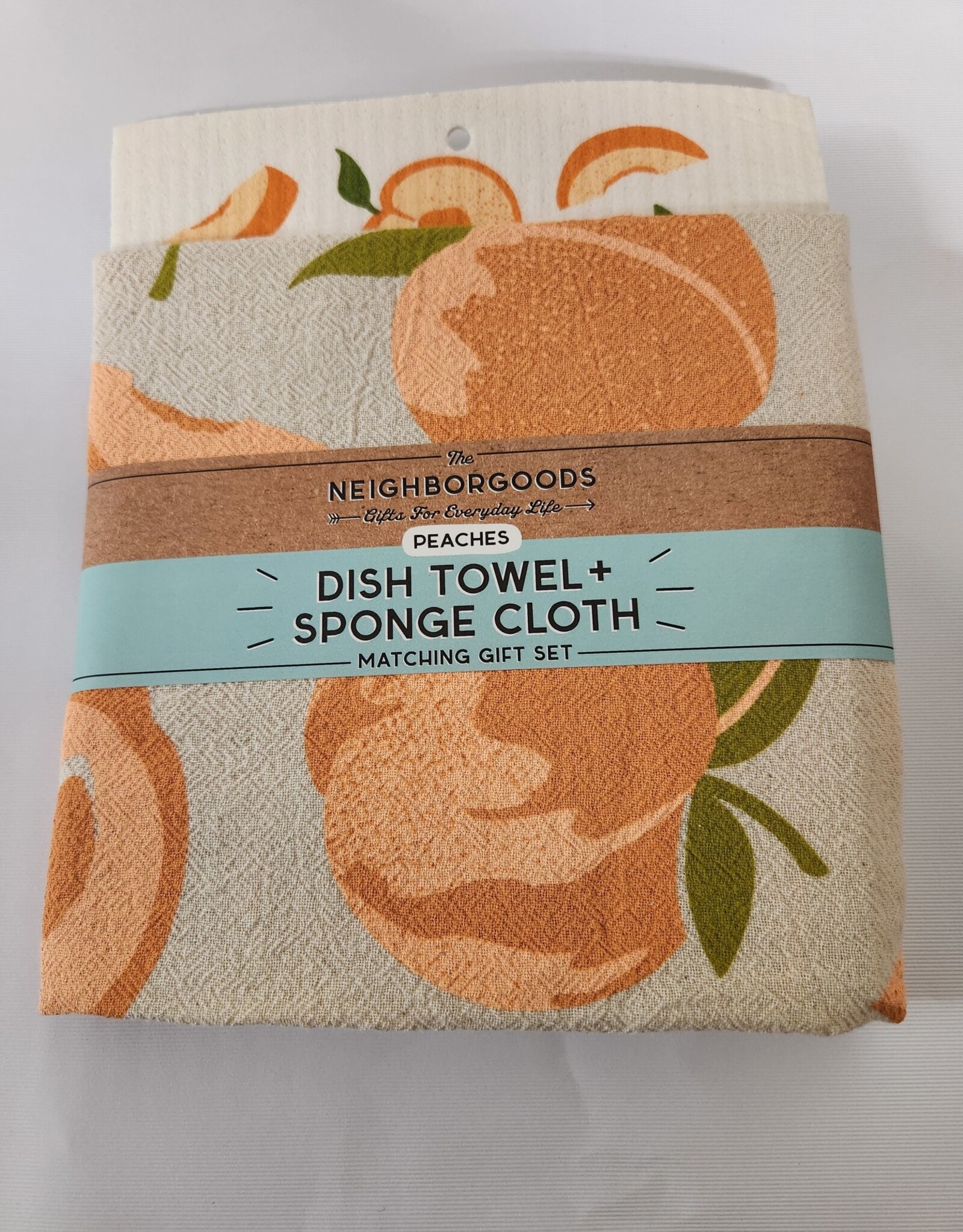 Kitchen Neighbor Goods - Dish Towel + Sponge Cloth Peaches
