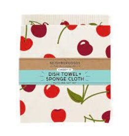 Kitchen Neighbor Goods - Dish Towel + Sponge Cloth Cherry