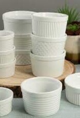 Kitchen BIA - Textured Ramekin White 4.75" Assorted
