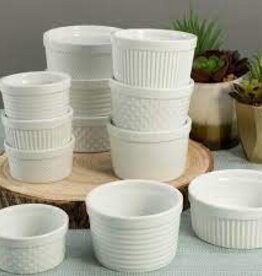 Kitchen BIA - Textured Ramekin White 4.75" Assorted