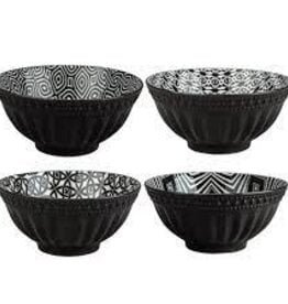 Kitchen BIA - Adagio Black Ribbed 6" Assorted