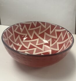 Kitchen BIA - Birgit Bowl 6" Red Zig Zag
