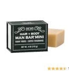 Mens Man Bar (San Francisco Soap Co) - Hair & Body Mini Bar Ebony Wood & Coffee