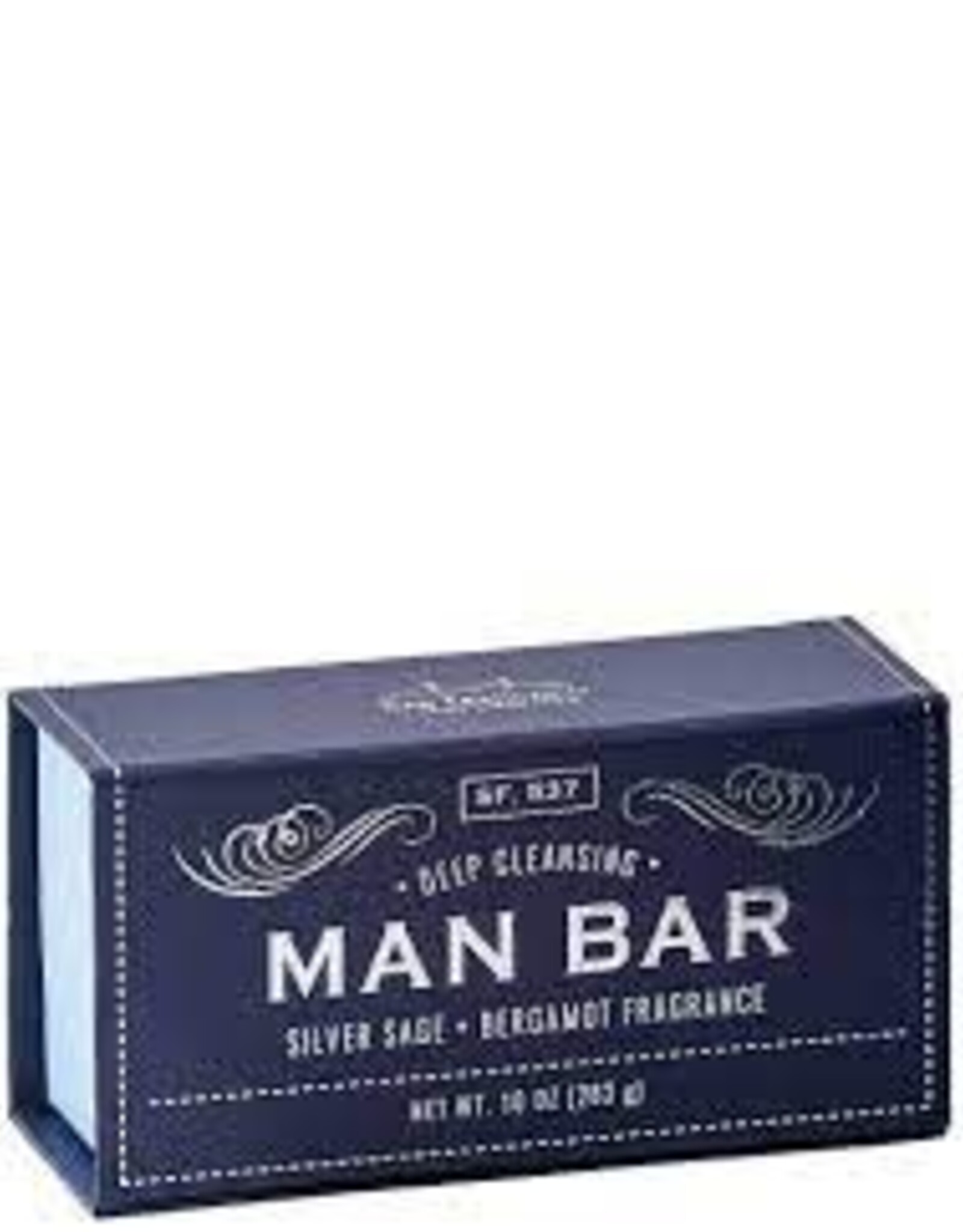 Mens Man Bar (San Francisco Soap Co) - Man Bar Silver Sage & Bergamot 10oz