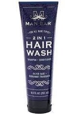 Mens Man Bar (San Francisco Soap Co) - 2 in 1 Shampoo & Conditioner 8.5 oz Silver Sage
