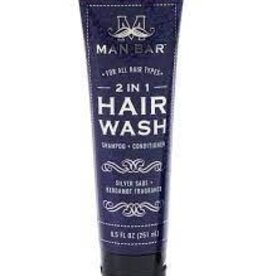 Mens Man Bar (San Francisco Soap Co) - 2 in 1 Shampoo & Conditioner 8.5 oz Silver Sage
