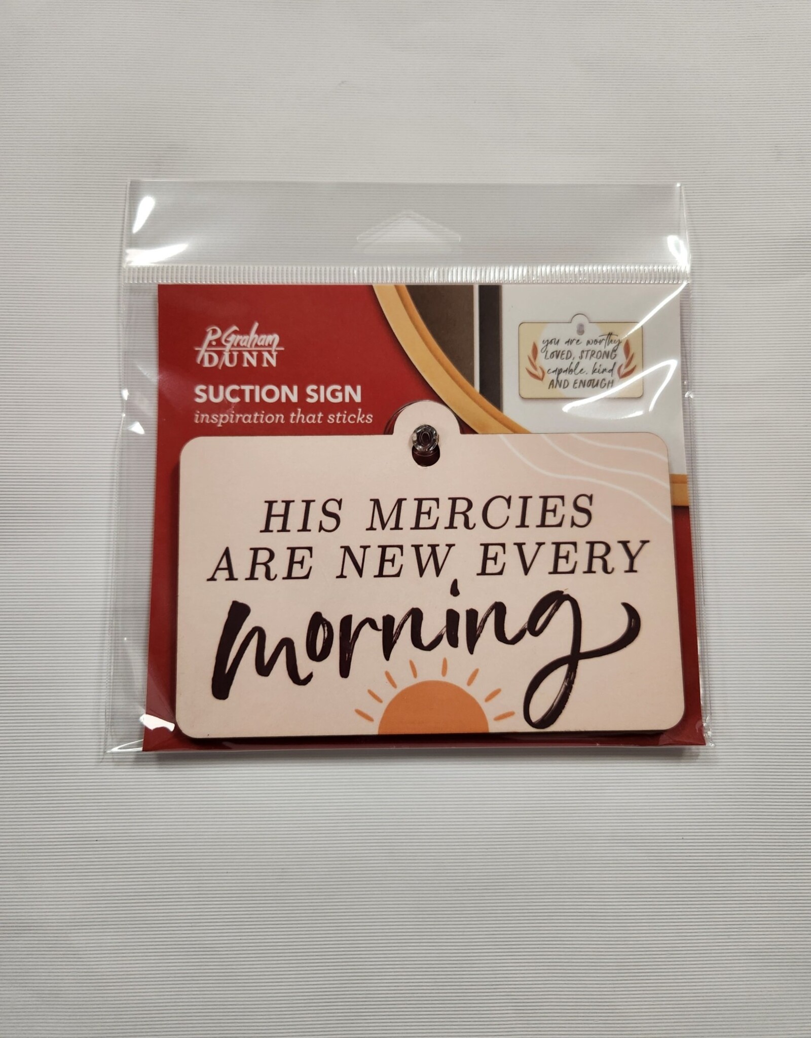 Kitchen P Graham  - Suction Sign His Mercies are New Every Morning