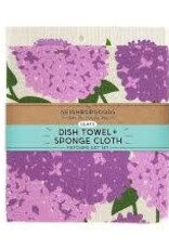 Kitchen Neighbor Goods - Dish Towel + Sponge Cloth Lilacs