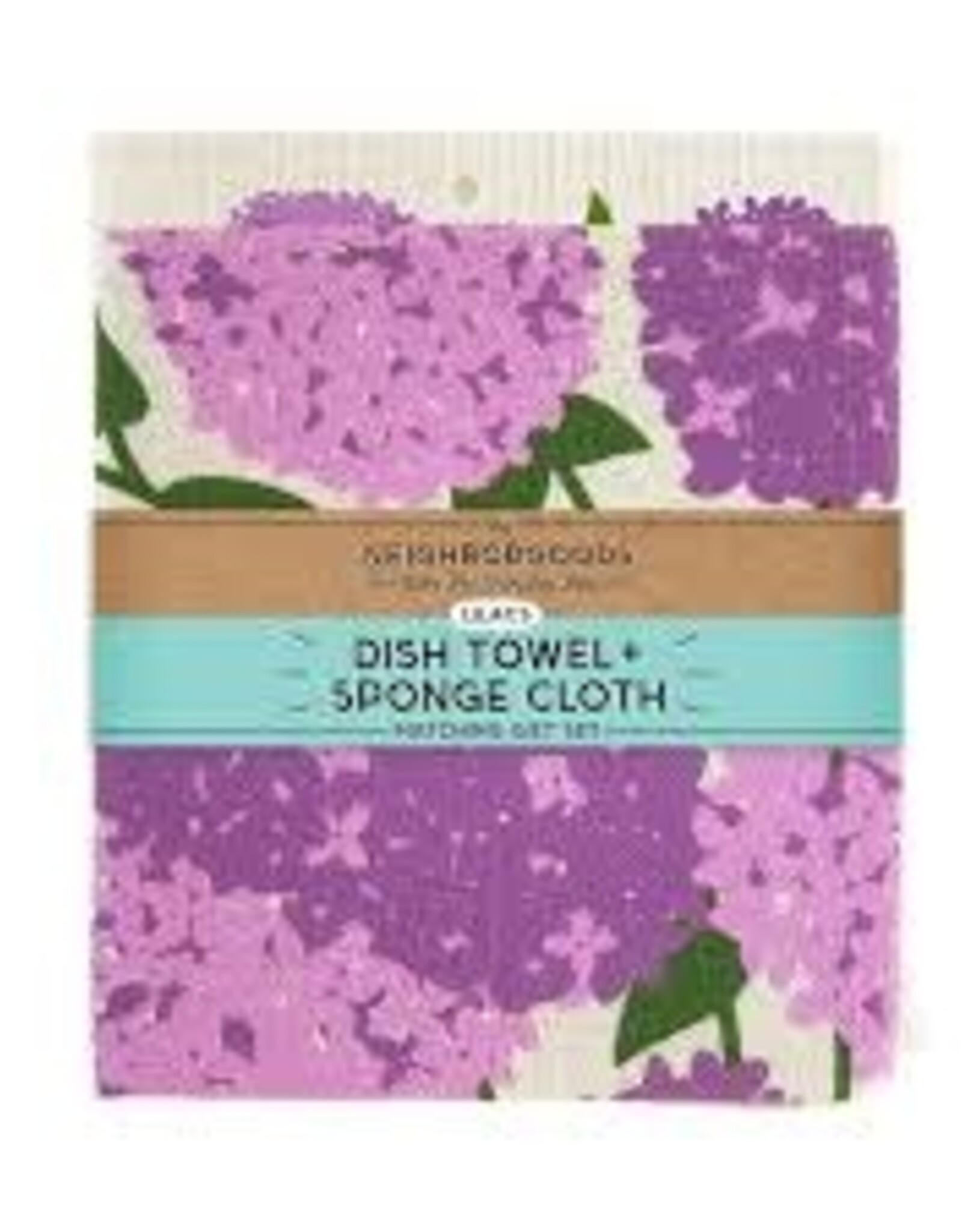 Kitchen Neighbor Goods - Dish Towel + Sponge Cloth Lilacs