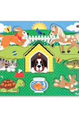 Kids Melissa & Doug - Wooden Pet Peg Puzzle