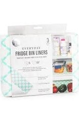 Kitchen Core Home - Fridge Bin Liners   Quatrefoil (3 pack)