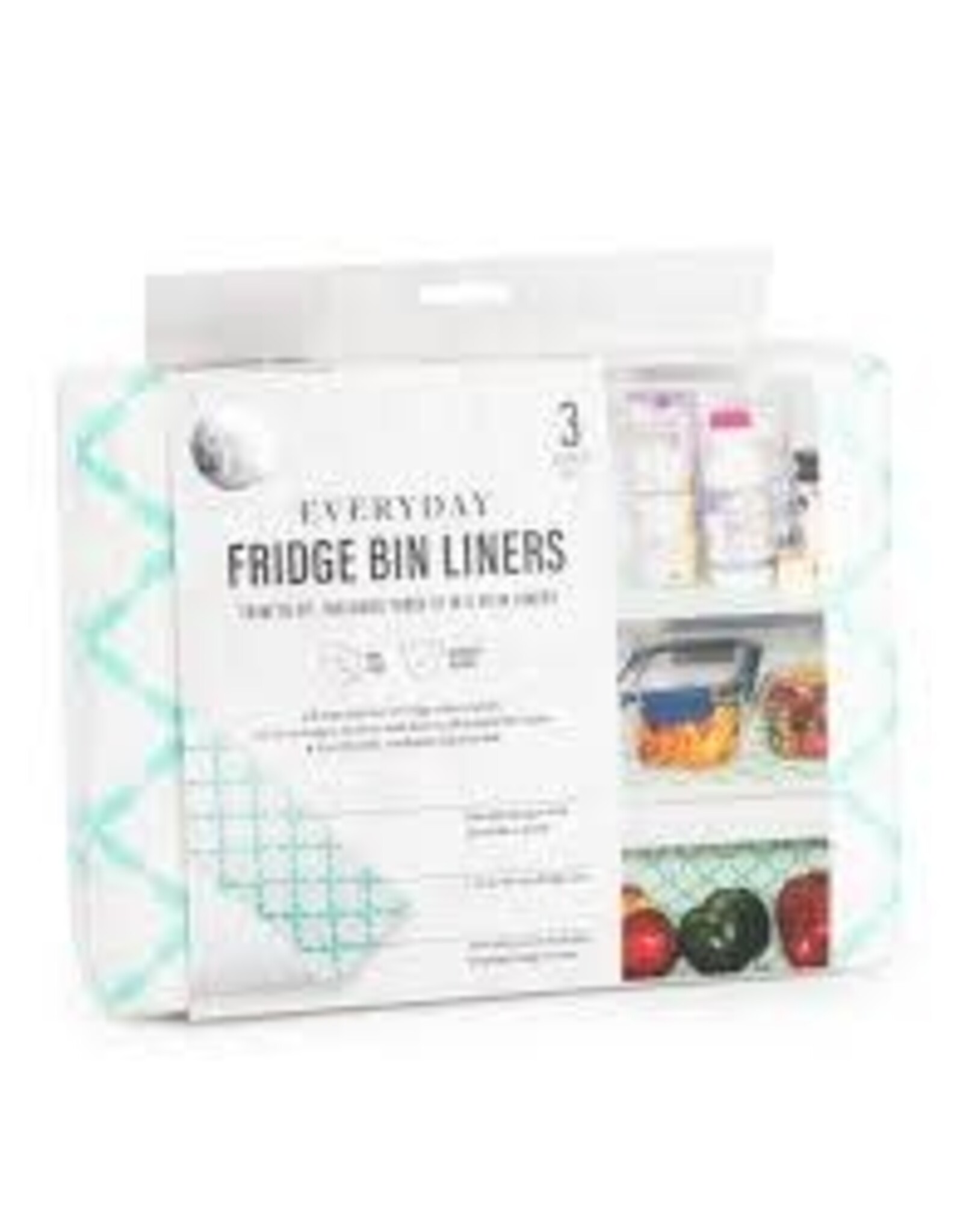 Kitchen Core Home - Fridge Bin Liners   Quatrefoil (3 pack)