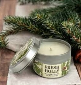 Christmas Greenwich Bay - Fresh Holly Tin Candle 4oz