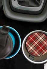 Home Goods P Graham  -  CHRISTMAS Cream Plaid Car Coaster