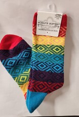 Apparel World's Softest Socks Rainbow Multi