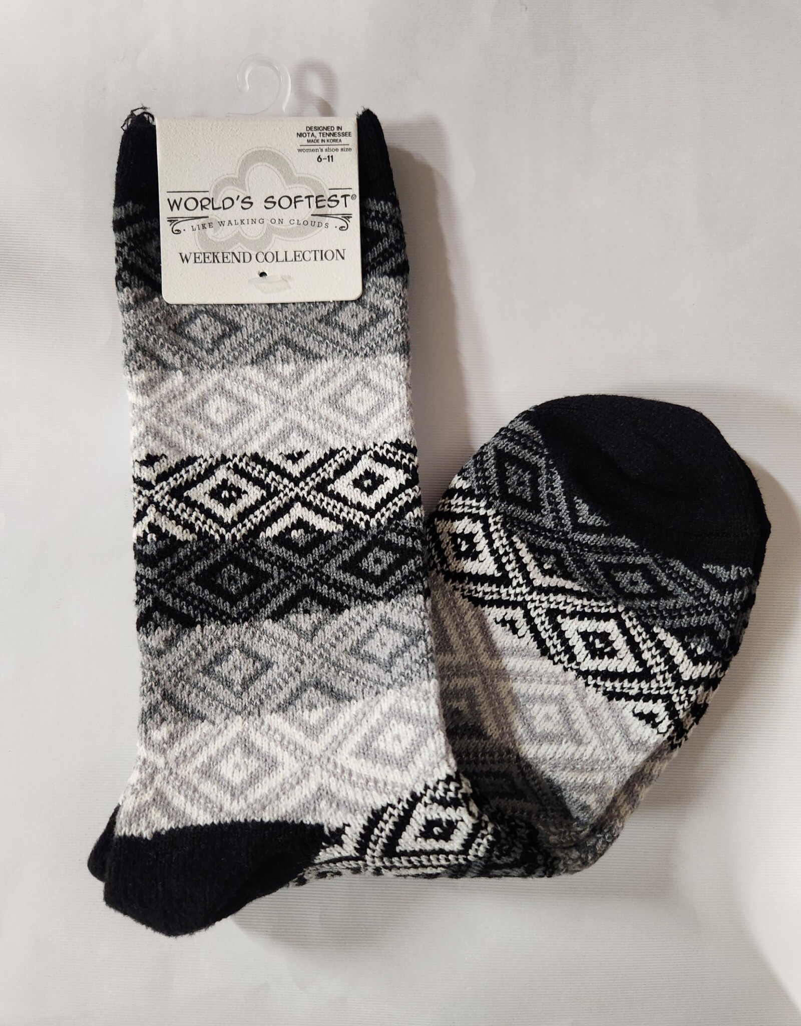 Apparel Crescent Socks -Black Multi