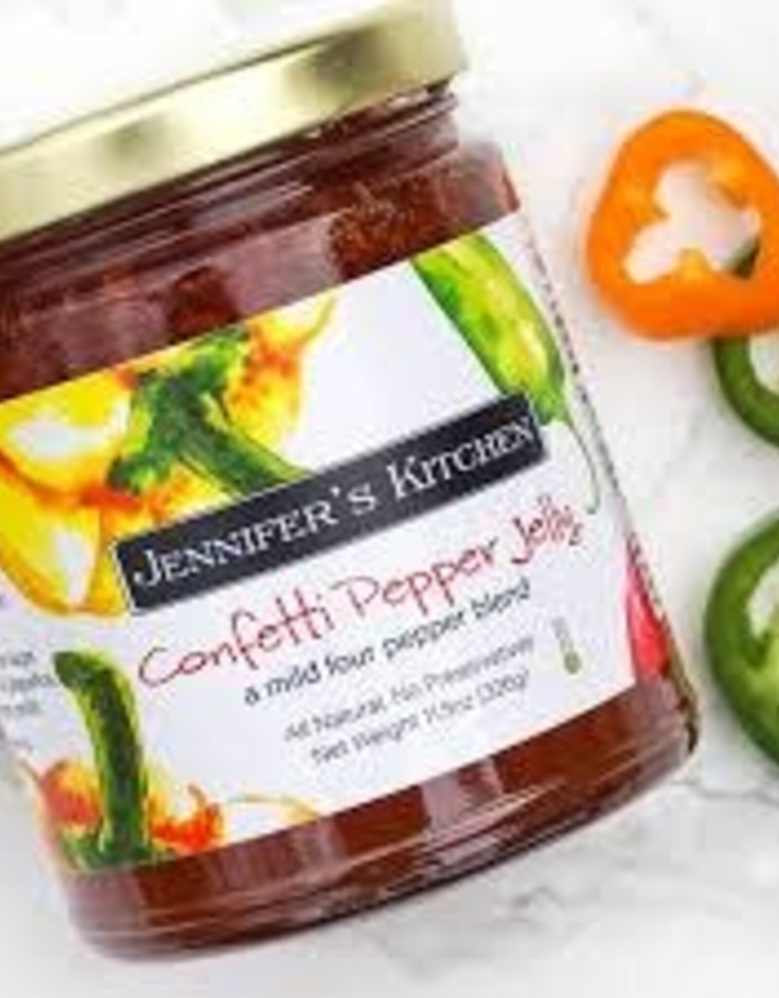 Food & Beverage Jennifer's Kitchen - Confetti Pepper Jelly 4.67 oz.