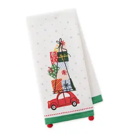 Christmas DII - Holiday Hustle Embellished Dish Towel