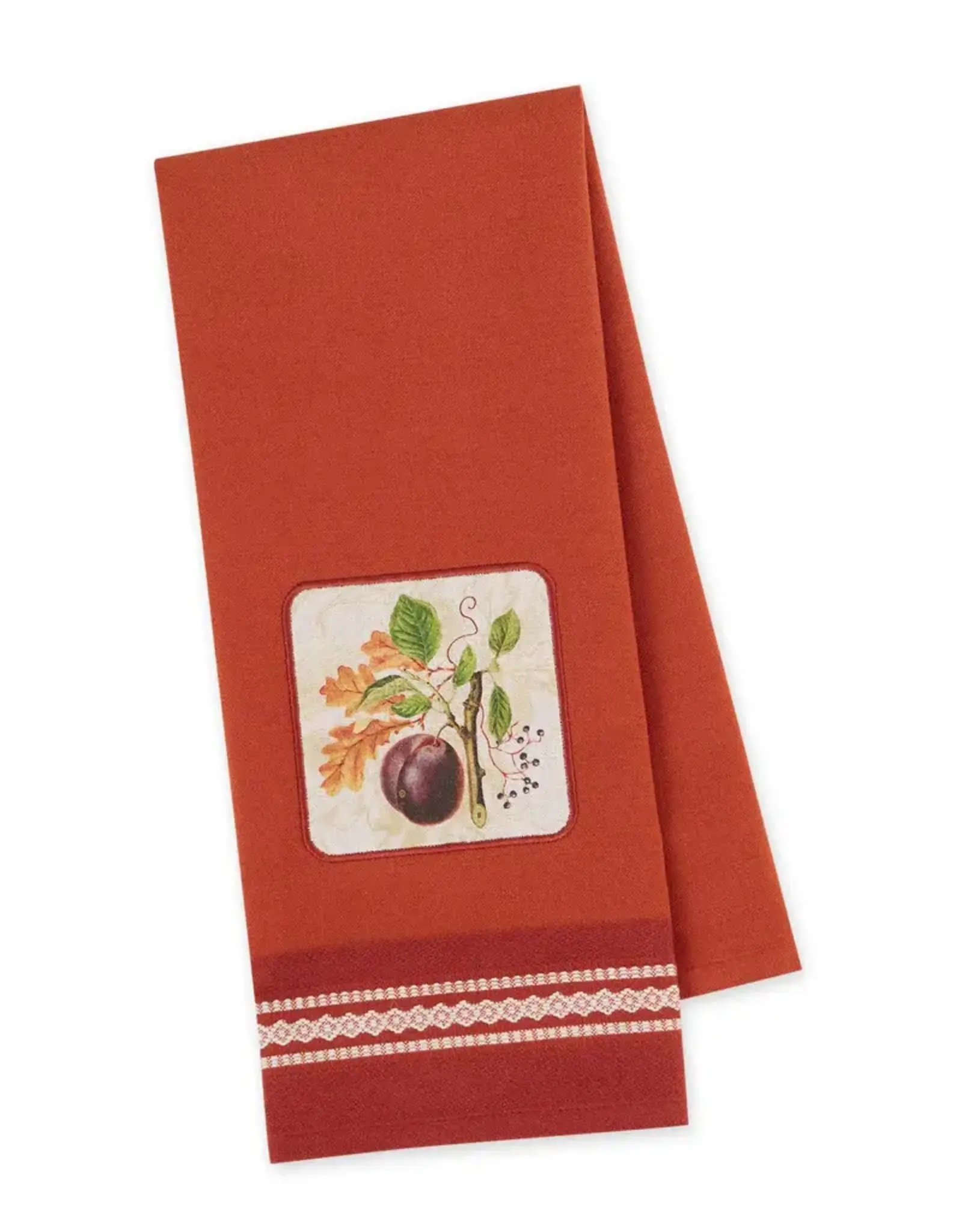 Fall DII - Plum Botanical Embellished Towel