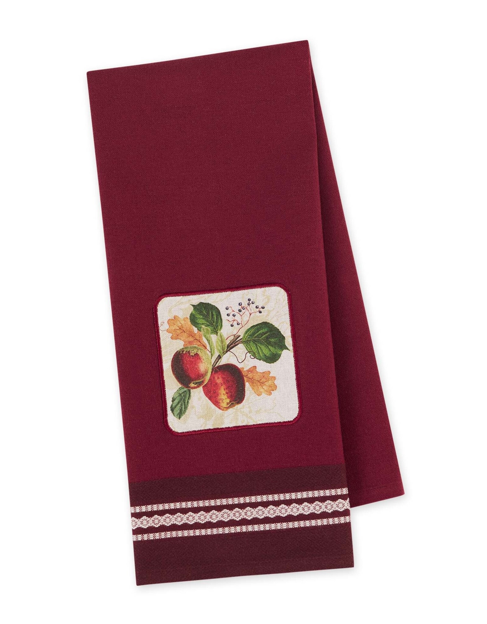 Fall DII - Apple Botanical Embellished Dishtowel