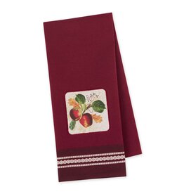 Christmas DII - Apple Botanical Embellished Dishtowel