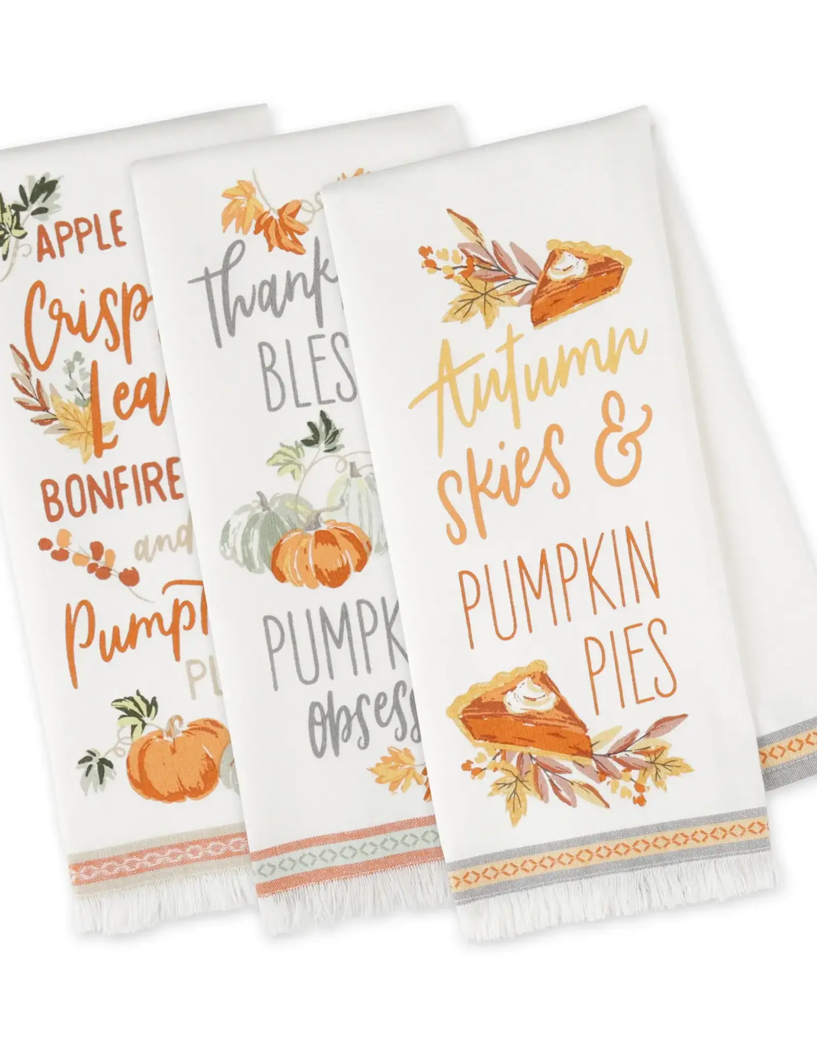 Fall DII - Autumn Afternoon Printed Dishtowels Assorted