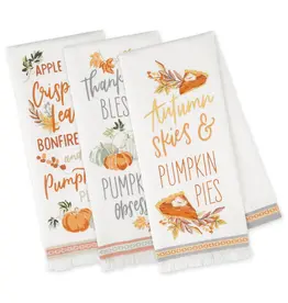 Fall DII - Autumn Afternoon Printed Dishtowels Assorted