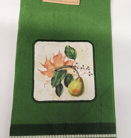 Christmas DII - Pear Botanical Embellished Dishtowel