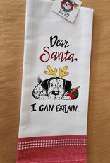 Christmas Kay Dee - Dear Santa, I Can Explain Towel