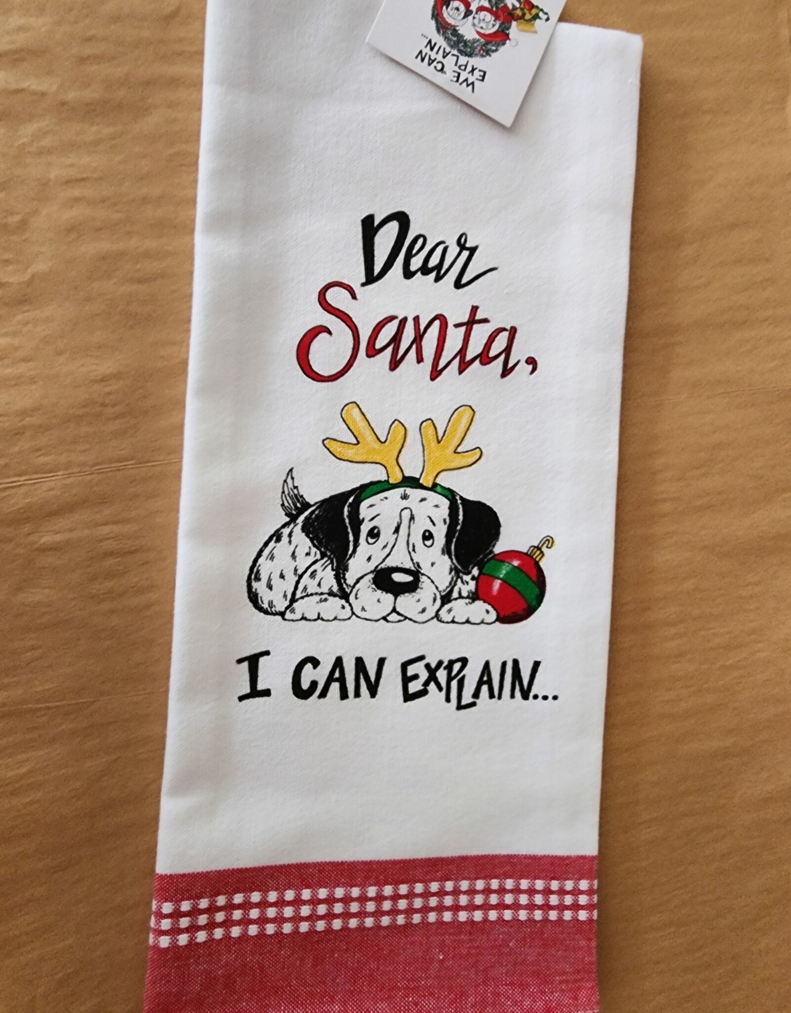 Christmas Kay Dee - Dear Santa, I Can Explain Towel