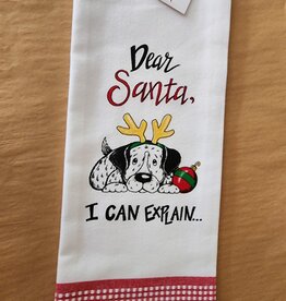 Christmas Kay Dee - Dear Santa, I Can Explain Towel