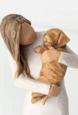 Home Goods Demdaco - Willow Tree Adorable You (Golden Dog)