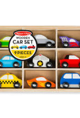 Kids Melissa & Doug -  Wooden Car Set 9 pieces