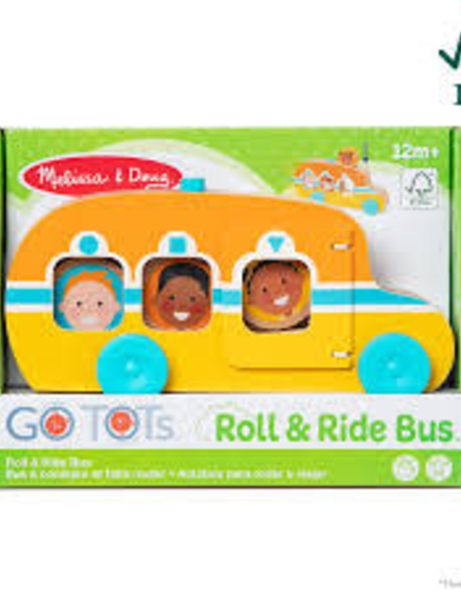 Kids Melissa & Doug - Go Tots Roll & Ride Bus