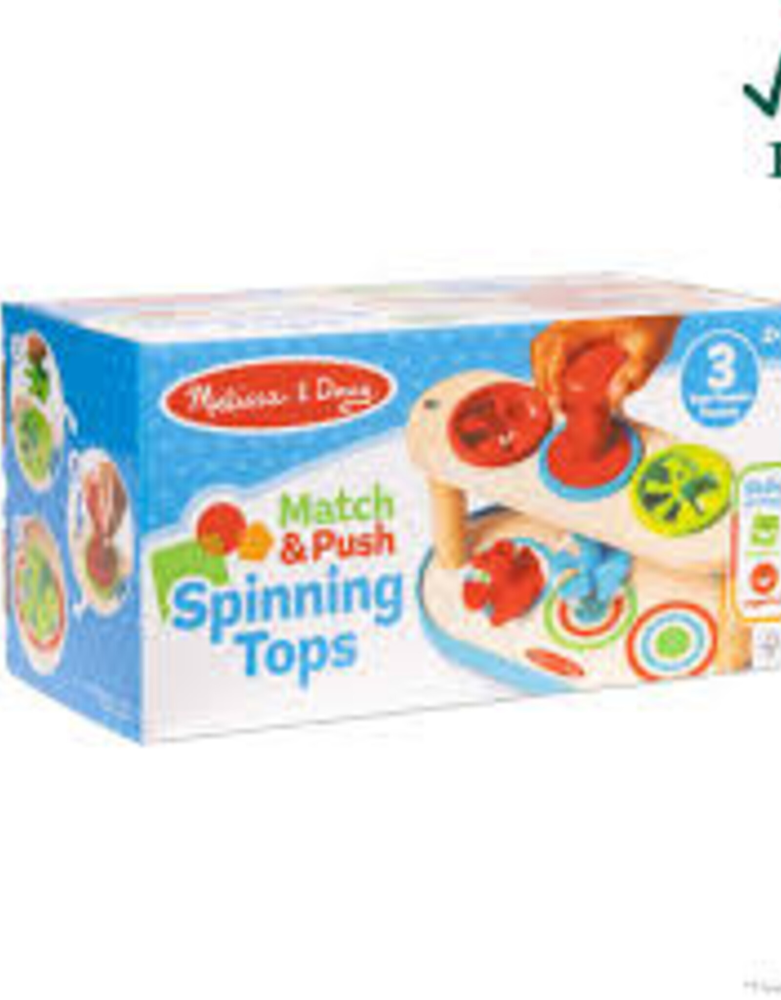 Kids Melissa & Doug - Match & Push Spinning Tops
