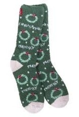 Christmas Crescent Socks - World's Softest Socks Merry Christmas