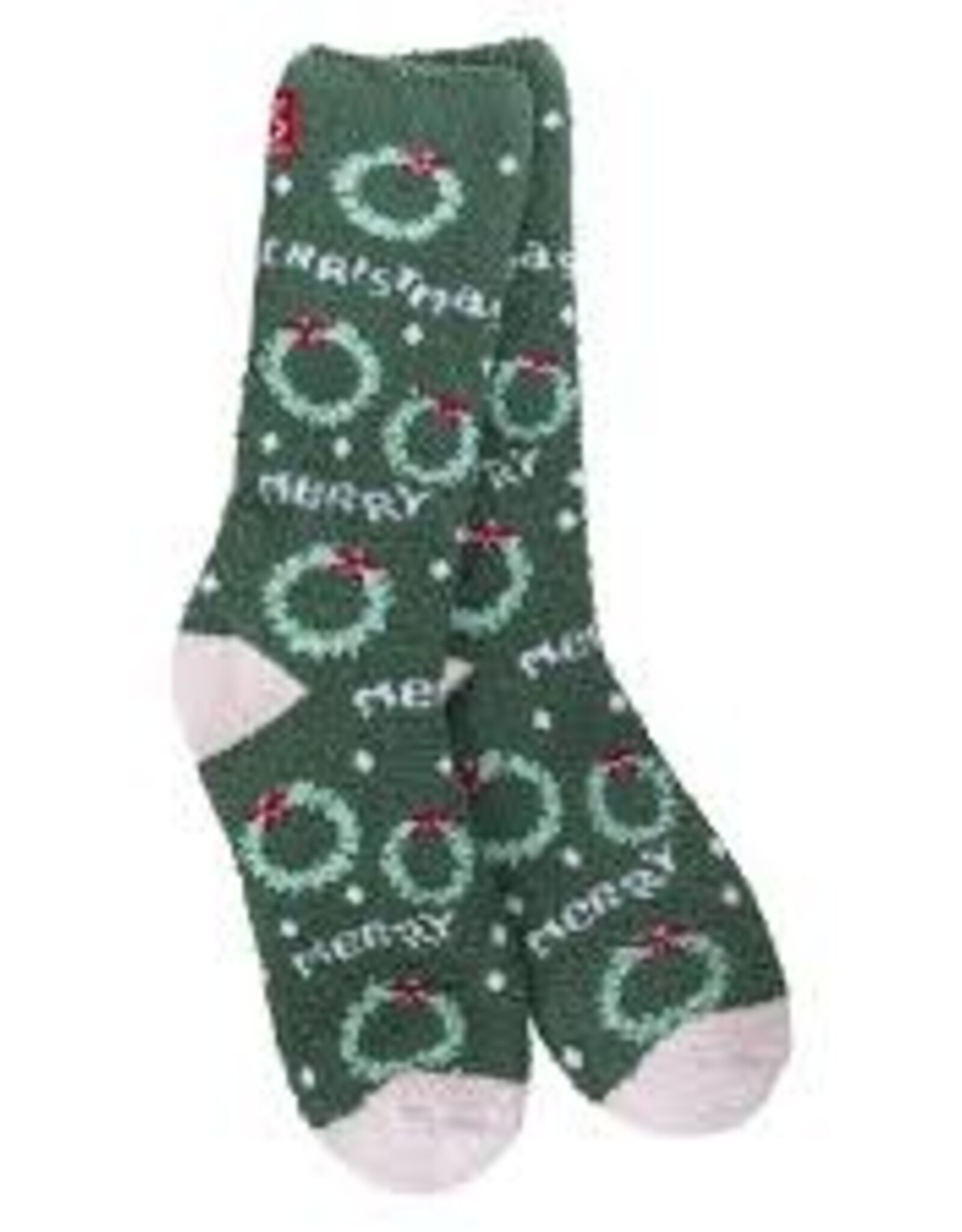 Christmas Crescent Socks - World's Softest Socks Merry Christmas