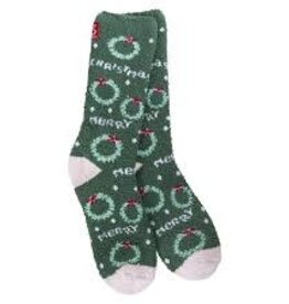 Apparel Crescent Socks - World's Softest Socks Merry Christmas