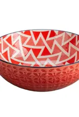 Kitchen BIA - Birgit Bowl 7.25" Red Zig Zag