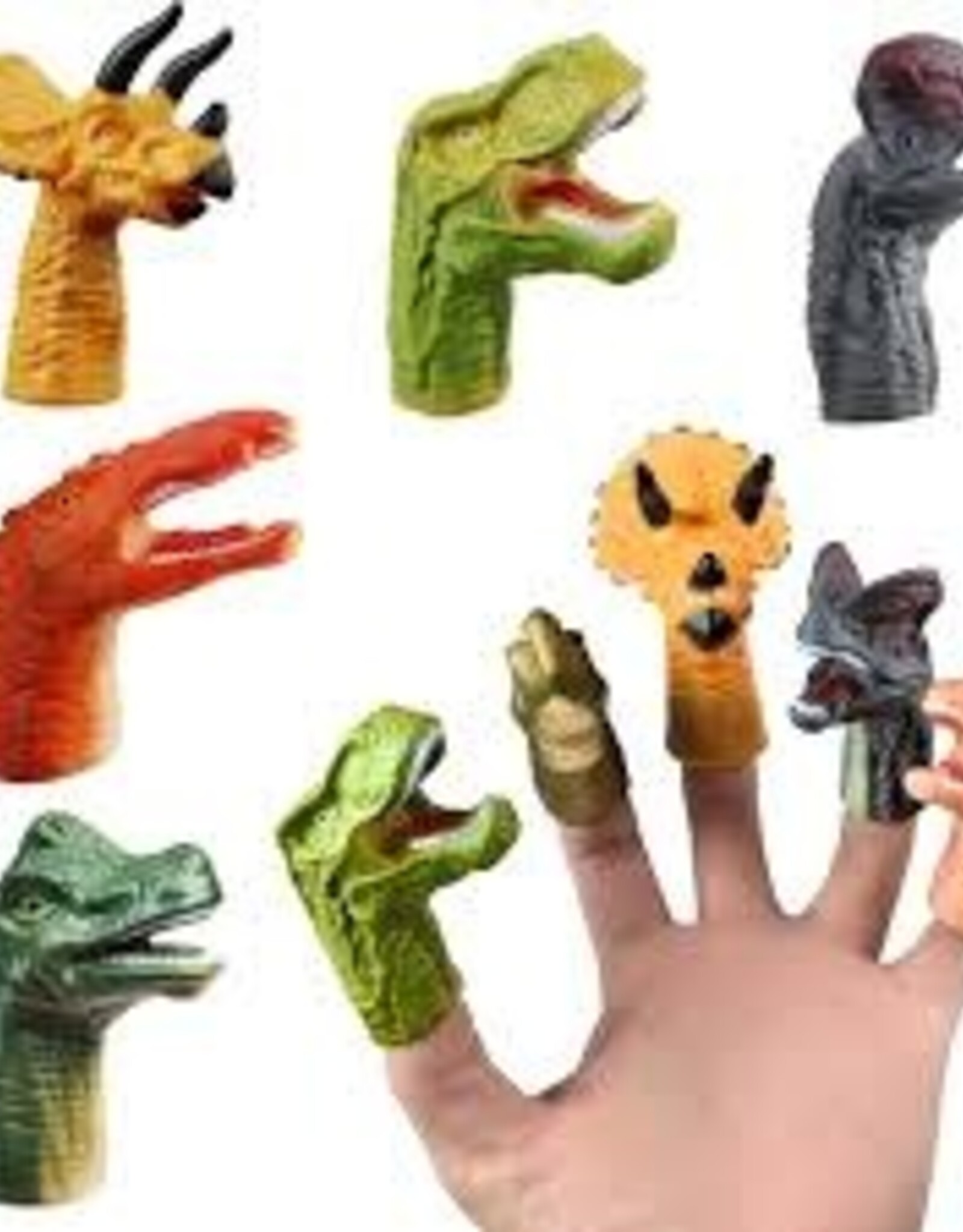 Kids Master Toys -  Dinosaur Surprise Fun Finger Puppets Set of 5