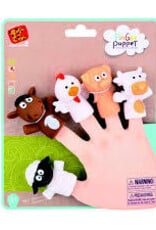 Kids Master Toys -  Cartoon Farm Finger Puppets Set of 5