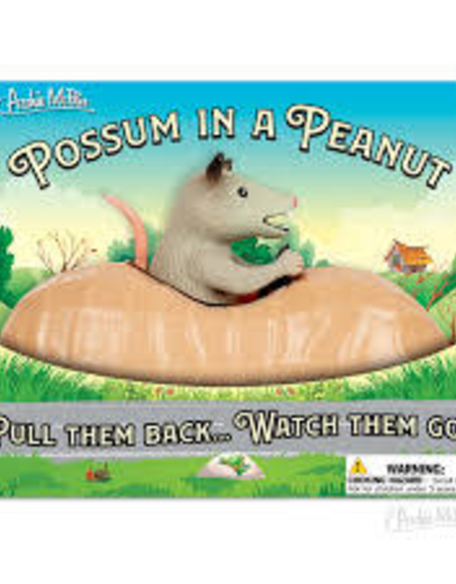 Kids Archie McPhee - Possum in a Peanut Pull Back Vehicle