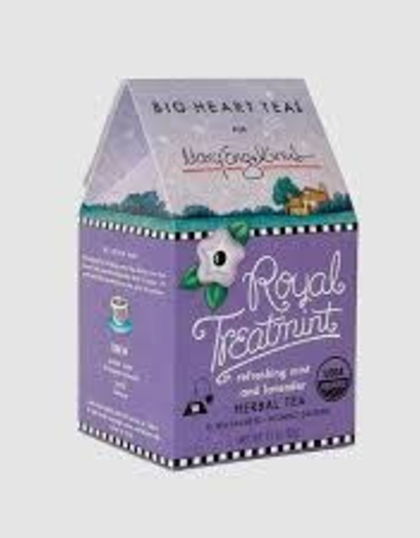Food & Beverage Big Heart Tea - Mary Engelbreit Royal Treatmint Herbal Tea 10 ct tea bags