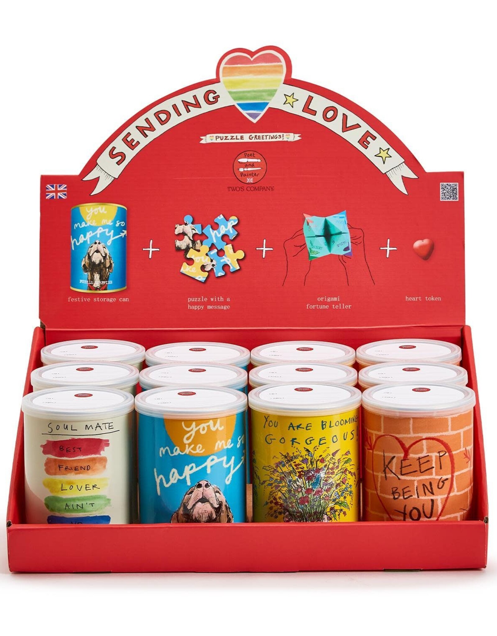 Kids Twos Company - Love Greeting 24 Piece Puzzles Assorted