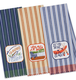 Kitchen DII - Lakeside Embellished Dish Towel Assorted