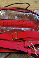 Womens Red Football Stadium Bag with Two Straps