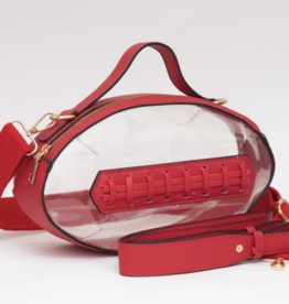 Womens Red Football Stadium Bag with Two Straps